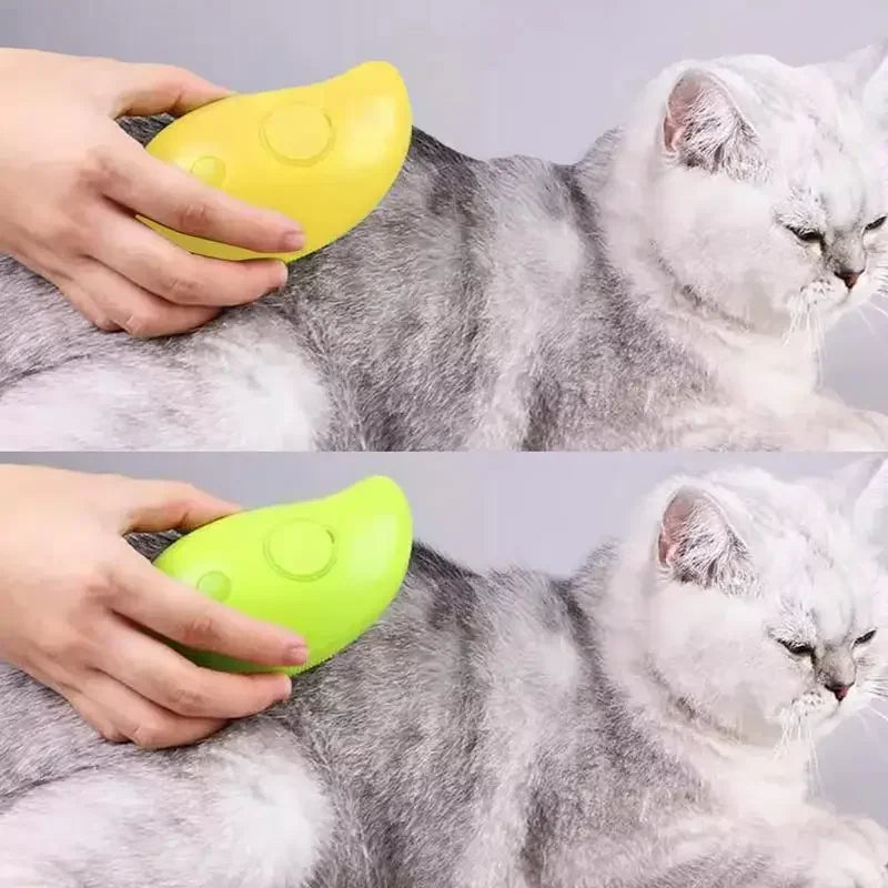 Comb Accessories for Cats 3-In-1 Cats Pet Products Electric Cats Hair Brush Sprayer Grooming Supplies Steam Massage Tool Pets