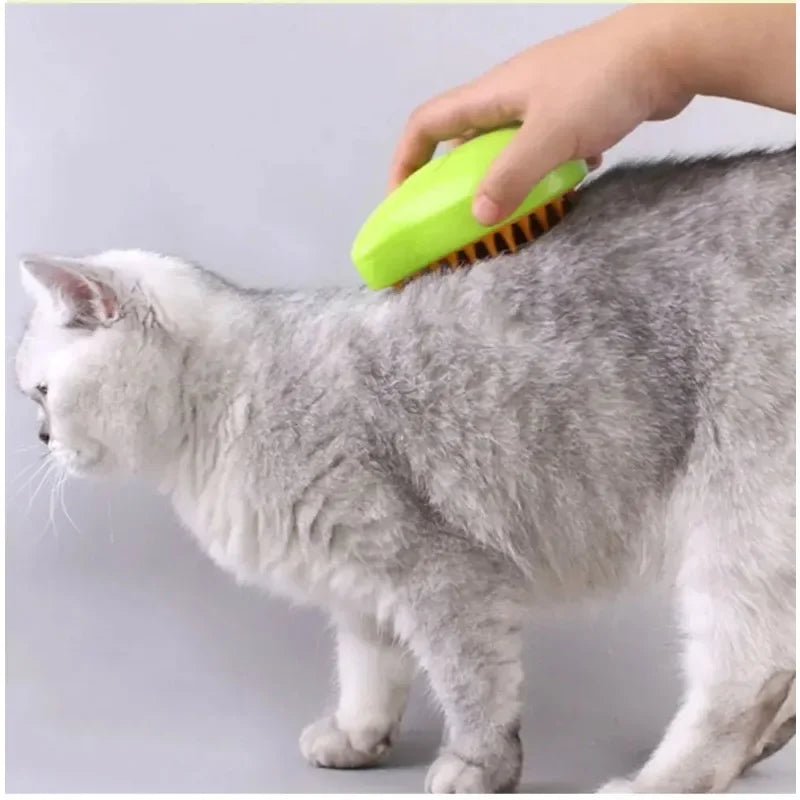 Comb Accessories for Cats 3-In-1 Cats Pet Products Electric Cats Hair Brush Sprayer Grooming Supplies Steam Massage Tool Pets